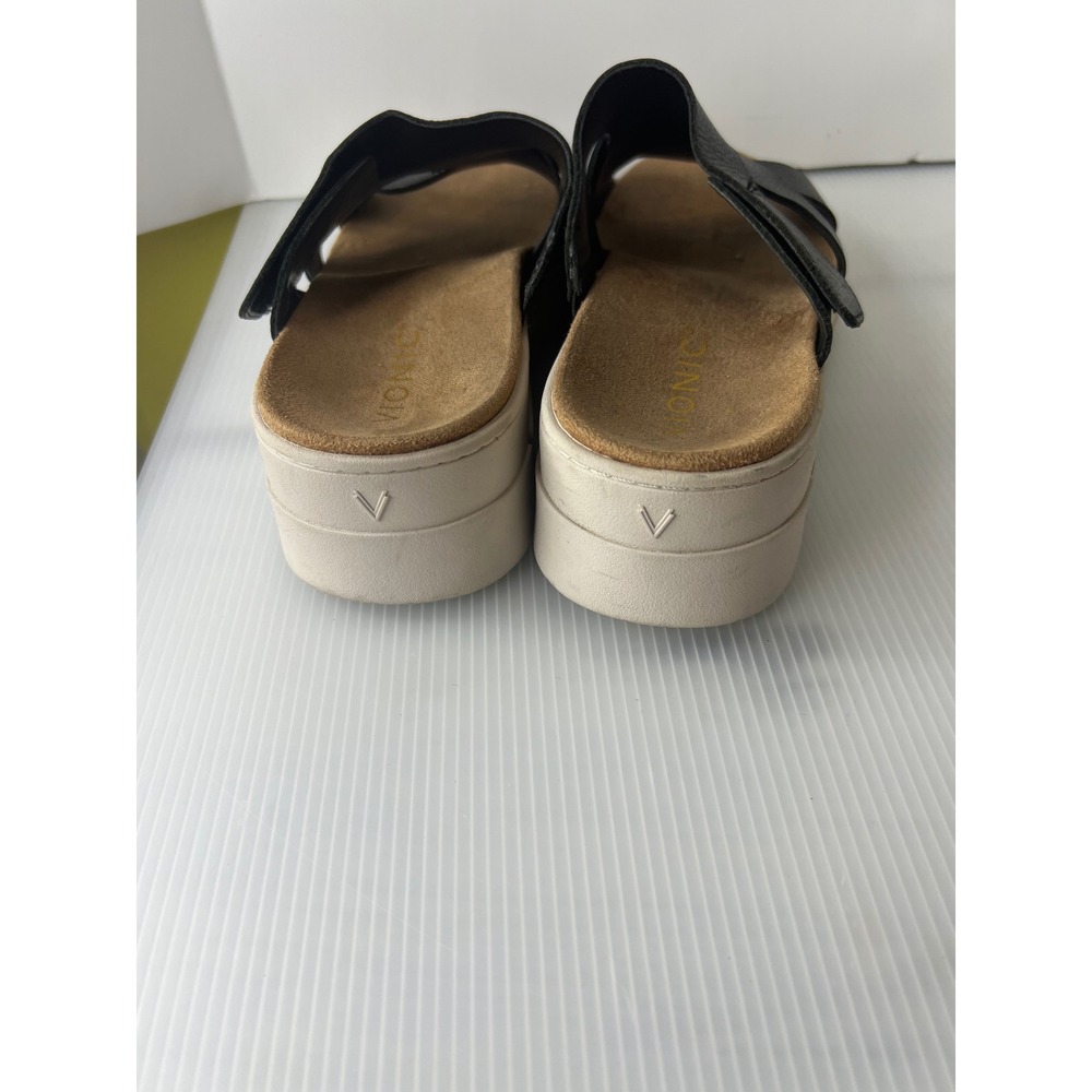 Vionic Black Strappy Slip-On Sandals - Picture 6 of 11